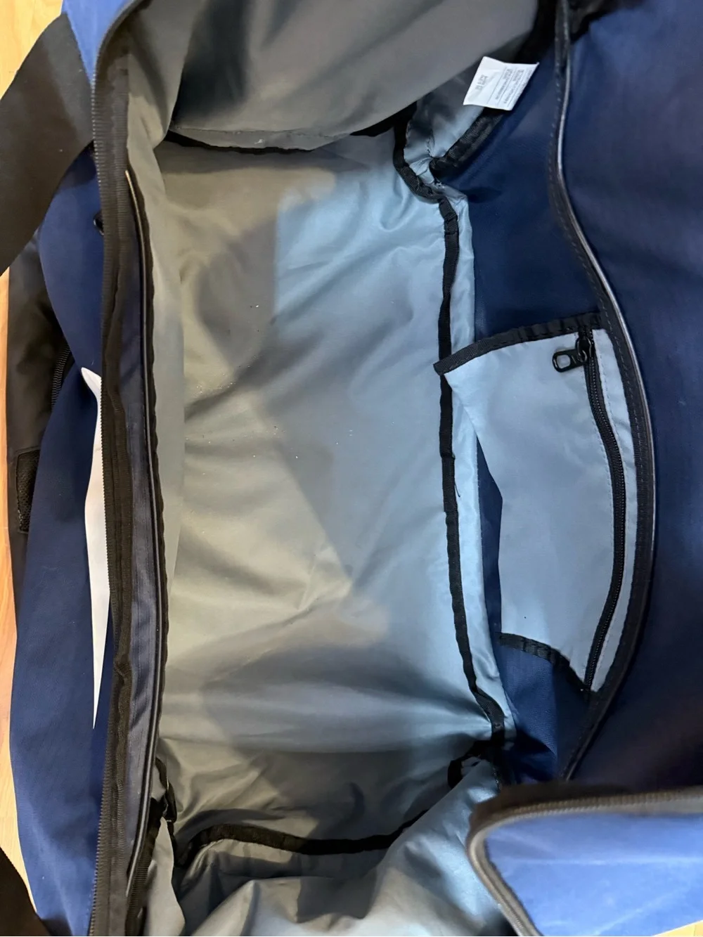 Nike Navy Blue and Black Duffle Bag